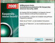 Willkommen bei Kaspersky Installationsassistent